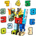 Ensemble de blocs numériques de robots transformables