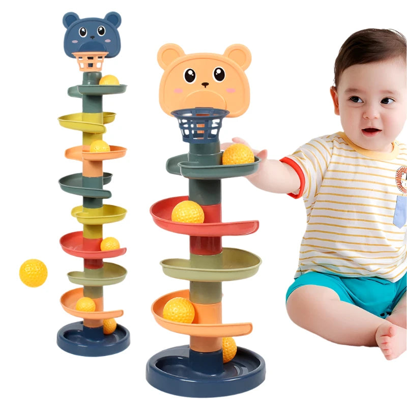 Educational Rolling Ball Baby Tower